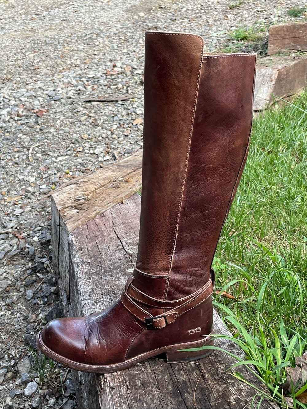 Bed Stu Cobbler Series Tall Distressed Boots Size 7.5